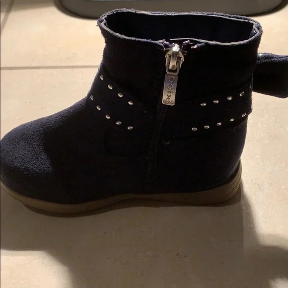 Baby Bebe Suede Boots Studded Infant Size 7Bootie New - Picture 5 of 8